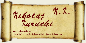 Nikolaj Kuručki vizit kartica